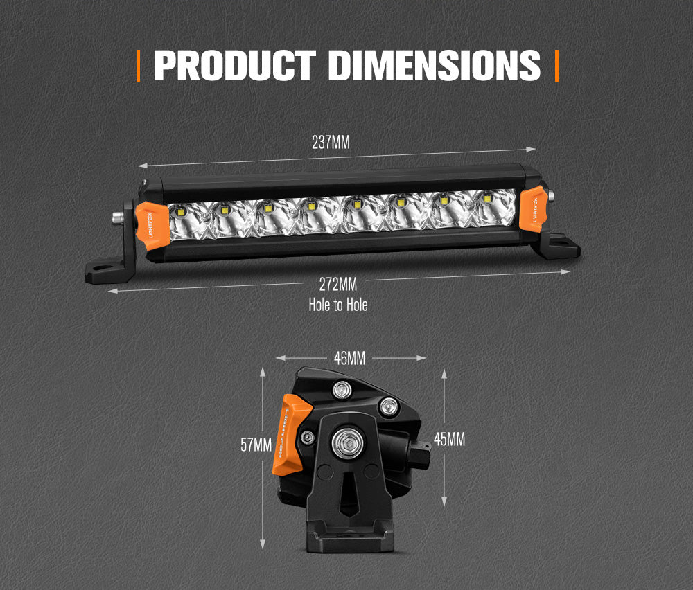 Vega Series 8 inch LED Lightbar (Pair)